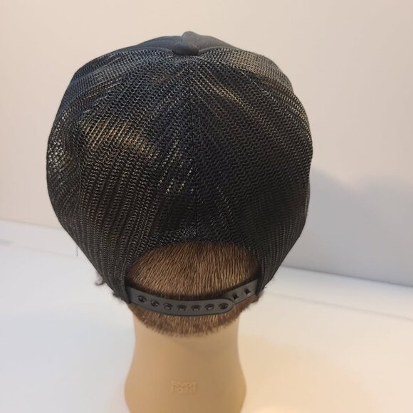 Vintage 90s Yokohama Embroidered Adjustable Mesh Trucker Hat - Picture 3 of 6